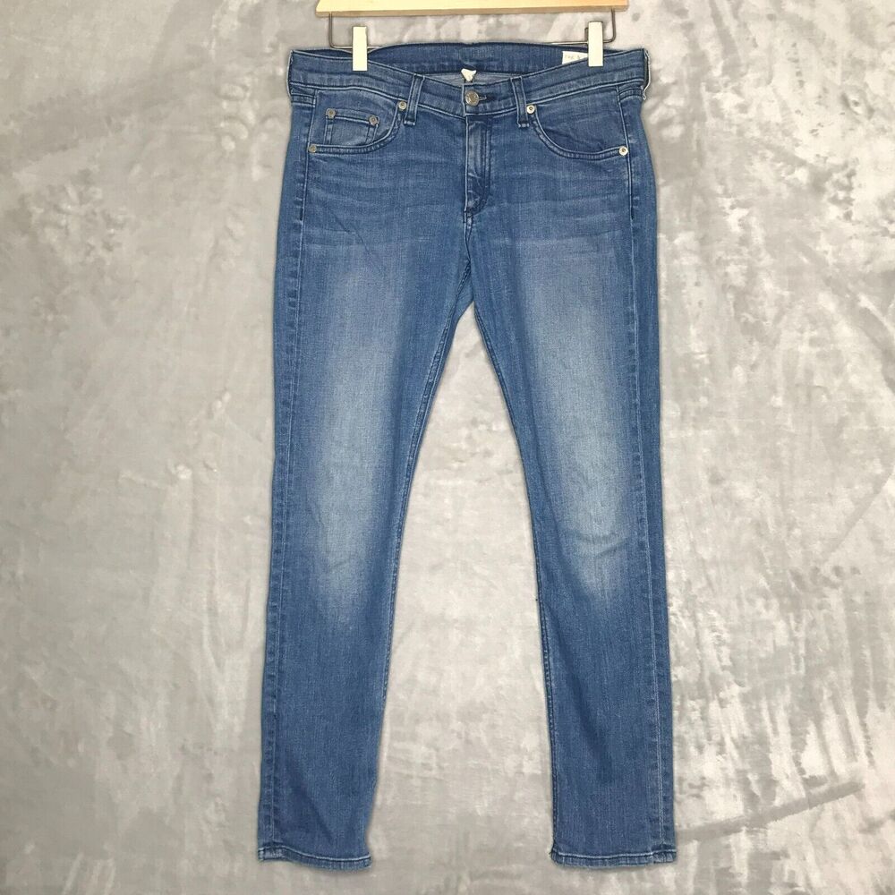 Rag & Bone Capri Jean Womens 27 Medium Blue Mid Rise Cotton Stretch Crop